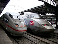 TGV Trenes de alta velocidad.